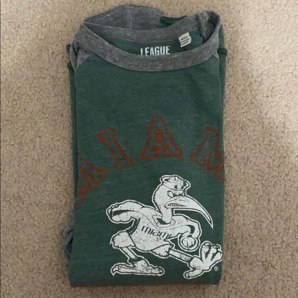 U miami baseball tee
